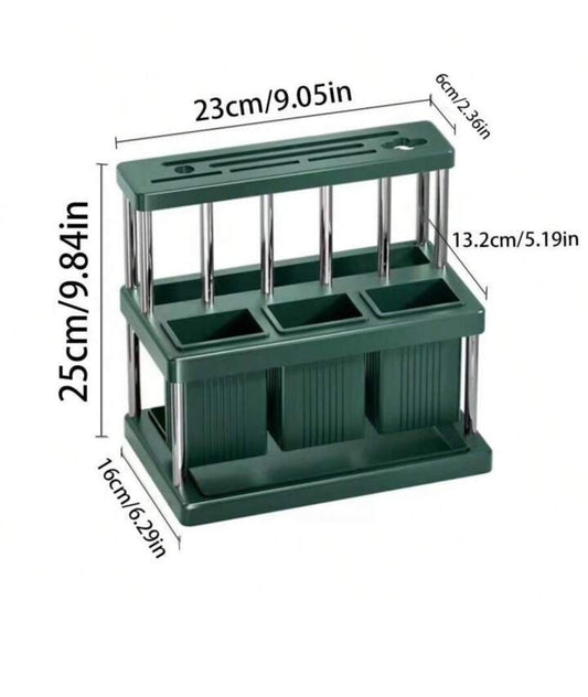 Organizador de Cubiertos con Bandeja de Goteo